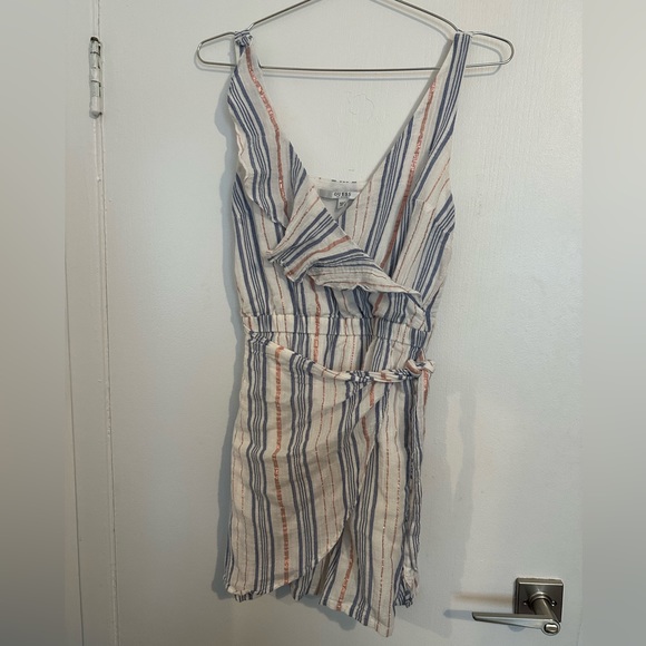 Guess Cotton Wrap Mini Dress - Picture 3 of 8
